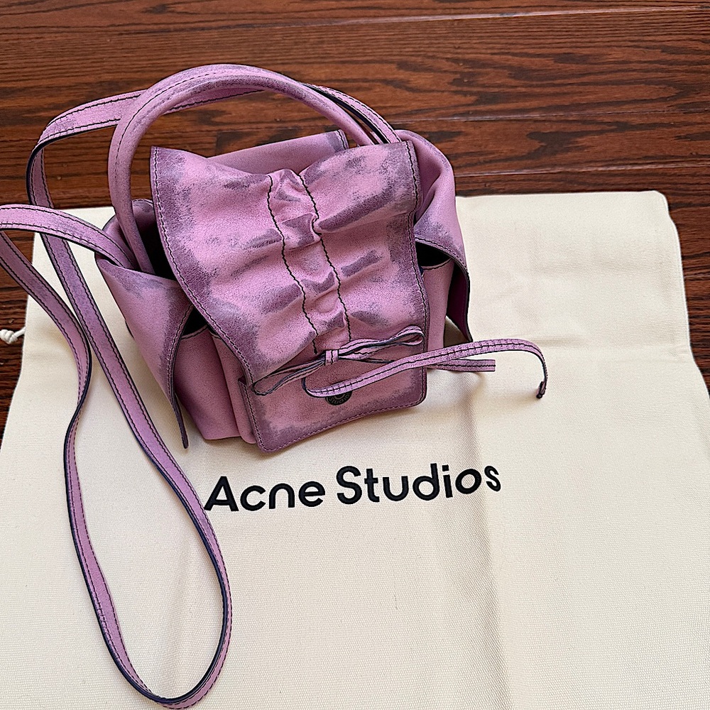 NWOT ACNE STUDIOS Pink Multipocket Mini Bag pristine condition